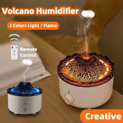 SimFlame Volcano HumidifierRozalRetail®0Overview:


 1. Simulated flame light——Orange and blue light,create romantic and warm atmosphere.
 
 2. Aroma diffuser——Can be added essential oil,spread pleasing frSimFlame Volcano Humidifier