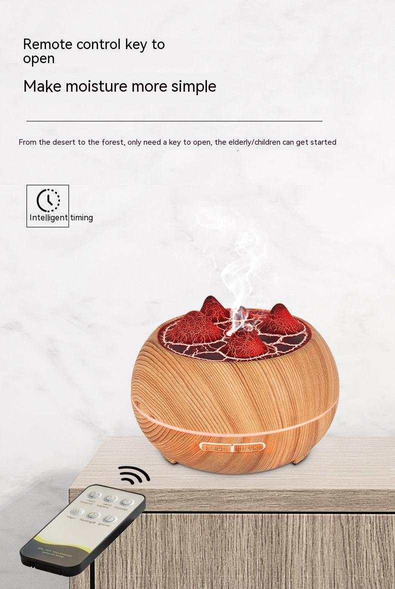 Atmosphere Flame Mountain Wood Grain HumidifierRozalRetail®0Product information: Power type: USB Noise: 36-45dB Shape: round Rated Power: 2(W) Operation mode: Remote control Applicable area: 10-20 square meters Function: anioAtmosphere Flame Mountain Wood Grain Humidifier