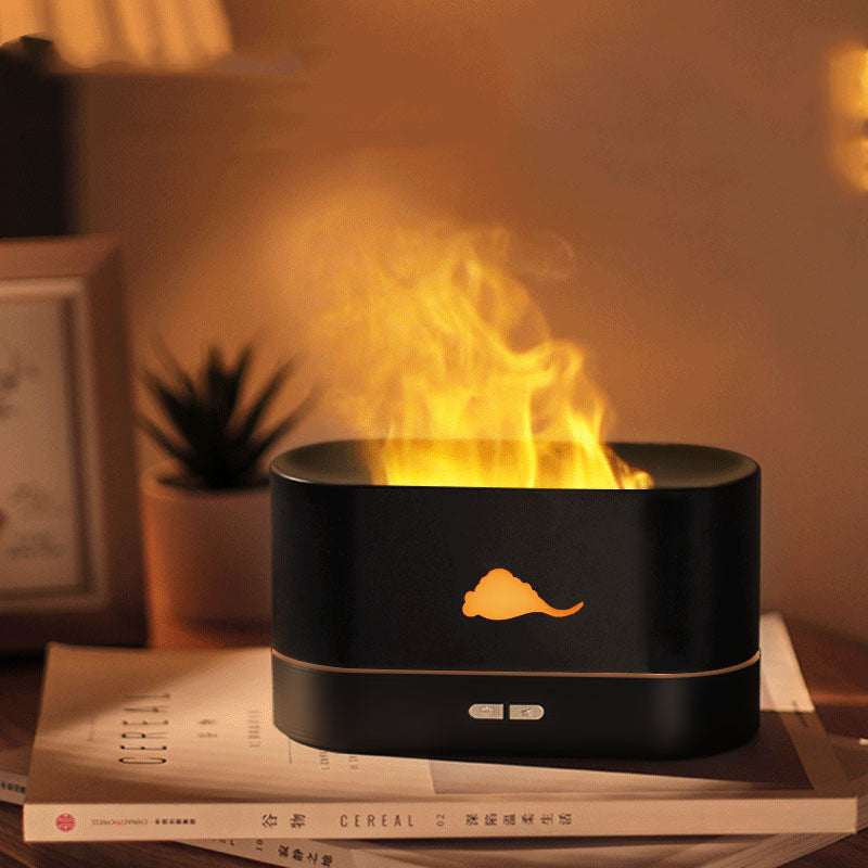 Flame Humidifier Household EssentialRozalRetail®0Product information: 
Power supply mode: USB plug-in Functions: humidification, aromatherapy, ultrasonic, mute, touch type, lighting, fragrance expansion, others ShaFlame Humidifier Household Essential