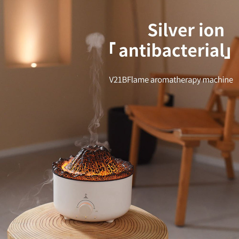 SimFlame Volcano HumidifierRozalRetail®0Overview:


 1. Simulated flame light——Orange and blue light,create romantic and warm atmosphere.
 
 2. Aroma diffuser——Can be added essential oil,spread pleasing frSimFlame Volcano Humidifier