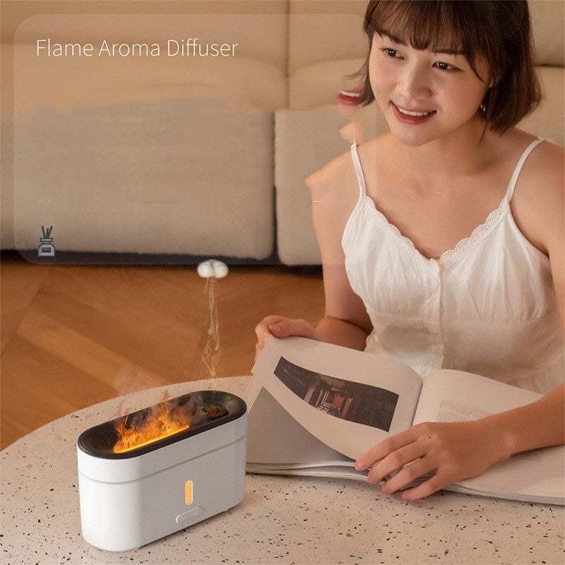 FlameMist Aromatherapy DiffuserRozalRetail®0Product Information:
 


 Power mode: USB
 
 Functions: humidifying, refreshing, aromatherapy, timing, sleep aid, nebulizer, mute, fragrance expansion
 
 Shape: SquaFlameMist Aromatherapy Diffuser