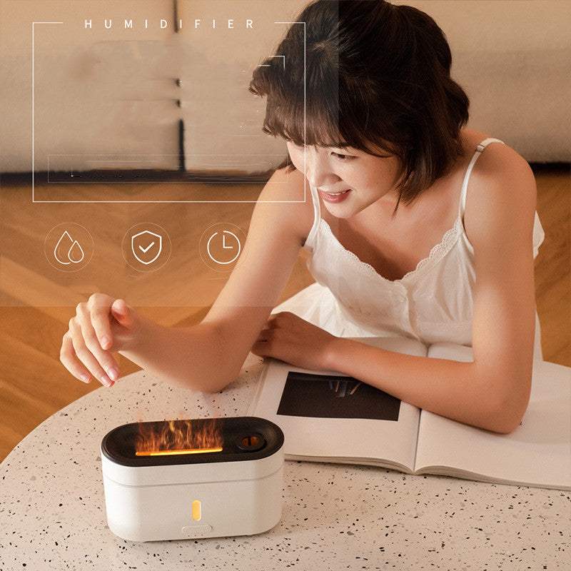 FlameMist Aromatherapy DiffuserRozalRetail®0Product Information:
 


 Power mode: USB
 
 Functions: humidifying, refreshing, aromatherapy, timing, sleep aid, nebulizer, mute, fragrance expansion
 
 Shape: SquaFlameMist Aromatherapy Diffuser