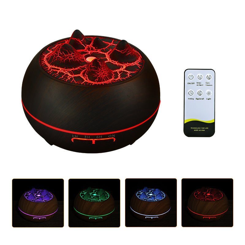 Atmosphere Flame Mountain Wood Grain HumidifierRozalRetail®0Product information: Power type: USB Noise: 36-45dB Shape: round Rated Power: 2(W) Operation mode: Remote control Applicable area: 10-20 square meters Function: anioAtmosphere Flame Mountain Wood Grain Humidifier