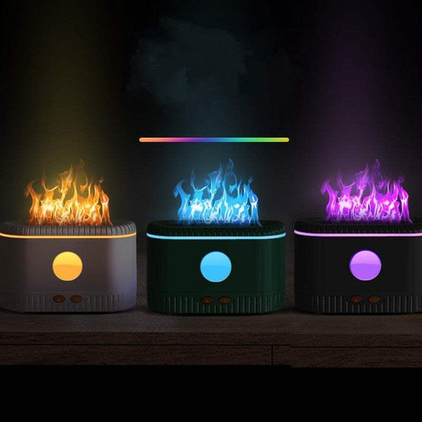 Simulated Flame Atmosphere HumidifierRozalRetail®0Product Information: Function: Aromatherapy Applicable area: below 10 square meters Appearance: square shape Noise: below 36dB Timing function: 2-8 hours Water tank Simulated Flame Atmosphere Humidifier