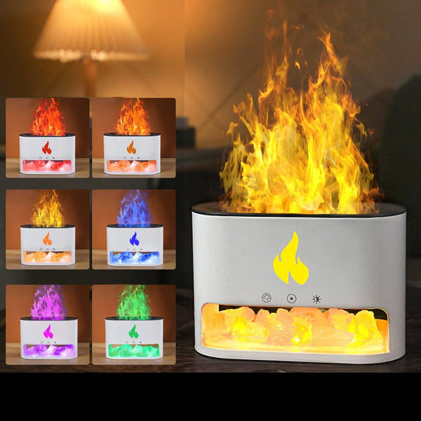 Flame Humidifier Household EssentialRozalRetail®0Product information: 
Power supply mode: USB plug-in Functions: humidification, aromatherapy, ultrasonic, mute, touch type, lighting, fragrance expansion, others ShaFlame Humidifier Household Essential